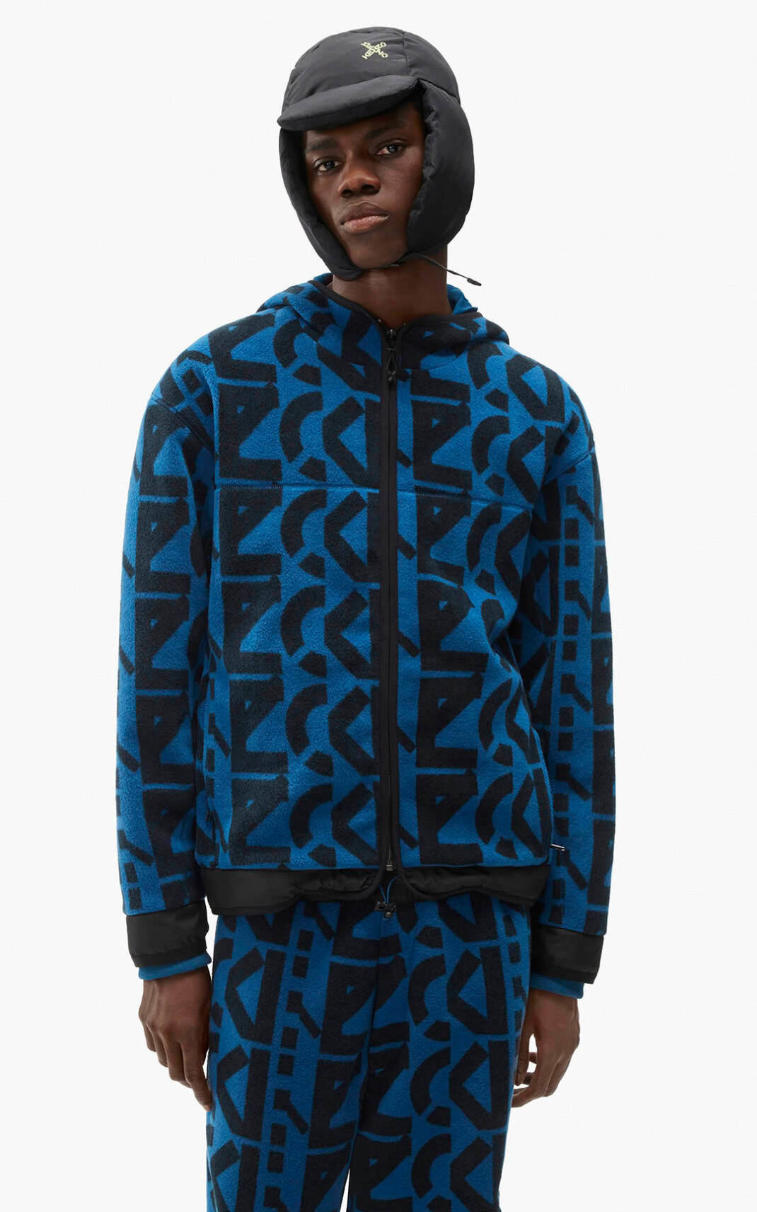 Kenzo zip up monogram Sportske Jakne Muške - Tamno Plave - Hrvatska GUIMLH829